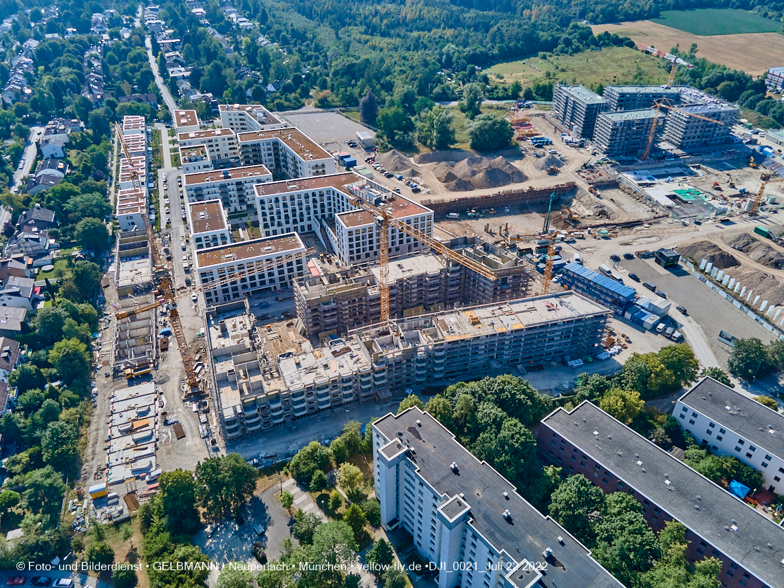 22.07.2022 - Baustelle Alexisqaurtier und Pandion Verde in Neuperlach